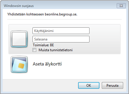 OHJE BE ONLINE VERKKOKAUPPAAN BE Online on verkkokauppa, joka antaa mahdollisuuden BE Groupin asiakkaille syöttää ostotilauksen suoraan BE Groupin Dynamics AX järjestelmään ja kysellä tilauksen tilaa.