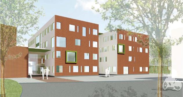 TAO HERVANTA LAAJENNUS, TAMPEREEN TEKNILLINEN LUKIO Tampereen ammattiopiston, TAO, Hepolamminkatu 10 kampusalueen päärakennuksen laajennus, Tampereen teknillinen lukio.