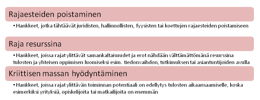 Myös ohjelma-alueen ulkopuolella kotipaikkaansa pitävät organisaatiot voivat osallistua hankkeisiin, jos niillä on toimipisteitä ohjelma-alueella.