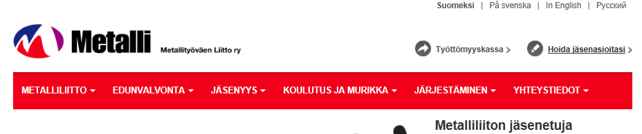 1 Matkalaskun täyttöohje Avaa Metalliliiton sivu www.metalliliitto.