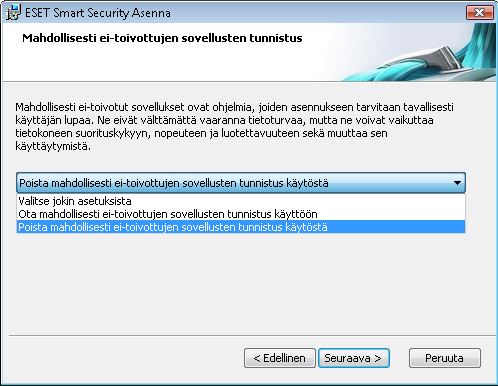 2. Asennus Kun olet ostanut ESET Smart Security -ohjelmiston, voit ladata sen asennusohjelman ESETin sivustolta. Se tarjotaan pakettina, jonka nimi on ess_nt**_***.