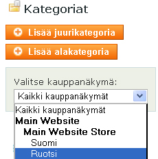 Kirjoita käännös kohtaan Custom, HUOM! Muista aktivoida valinta Store View Specific, jos sitä ei ole valittuna, uusi käännös näkyy jokaisessa kauppanäkymässä.