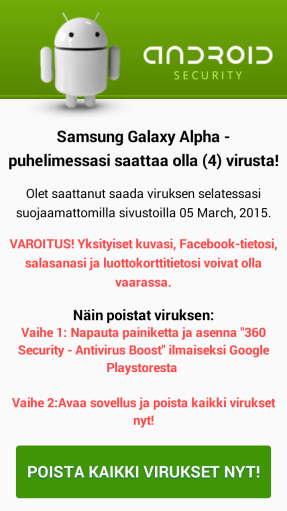 Mobiili on turvallinen Suljettu OS, sovelluskaupat tablet kaikkein turvallisin, vain Androidissa pieni riski appseissa ei selainhuijauksia (MITM) eikä