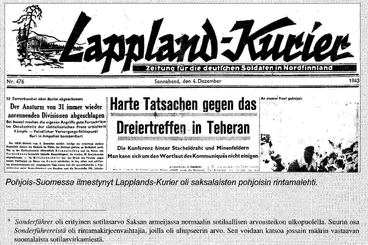 Wacht im Norden Oli viikkolehti, joka oli tarkoitettu sotilaille.