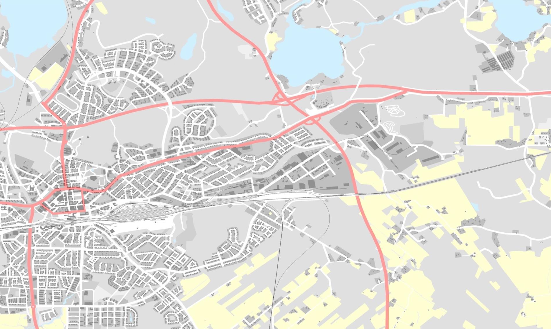 Terminaalialueen kytkeytyminen kaupunkirakenteeseen ja liikenneverkkoon Kuusaanlampi
