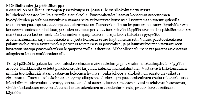 Esimerkkejä