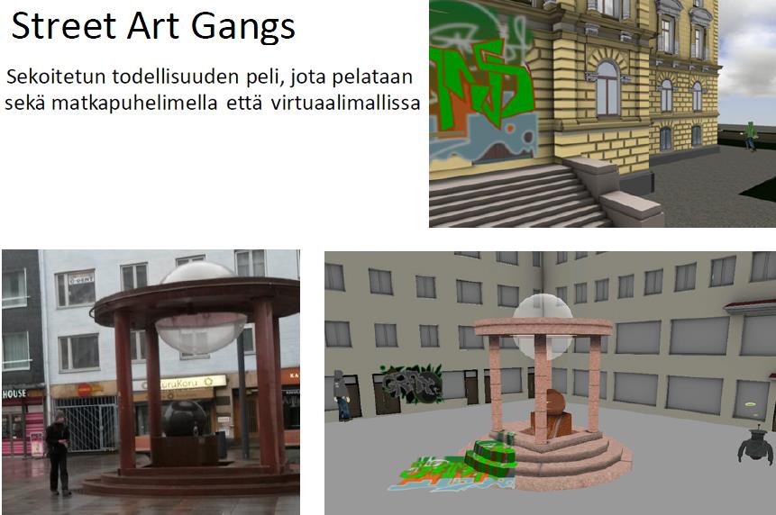 realxtend-malli 3D-mallissa voidaan liikkua avatar-hahmolla Hiukkavaaran malli oli