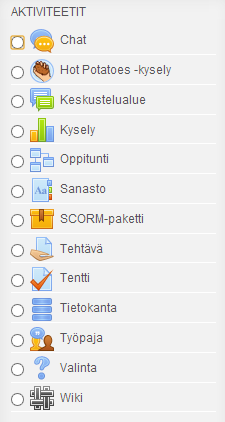 Jos valitset näyttömuodoksi automaattinen tai upota, voit valita näytetäänkö aineistolle kirjoittamasi nimi ja kuvaus sivulla.