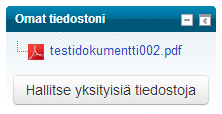 1.1 Oma kotisivu Jokaisella käyttäjällä on oma kotisivu Moodlessa. Kotisivusi löytyy Navigointilohkosta nimellä Katsaus kursseistani ja Www-osoitteesta http://moodle.saimia.fi/amk/my.