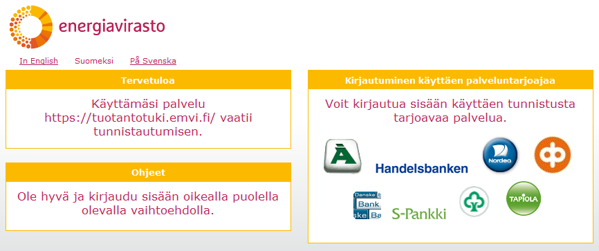 8 2 Sovelluksen käynnistäminen Sovellus käynnistetään kirjoittamalla selaimen osoitekenttään: https://tuotantotuki.emvi.