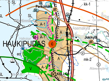 ..6 Maanomistus Kunta omistaa suunnittelualueen lukuun ottamatta valtion maata Haukiväylän maantien alueella.