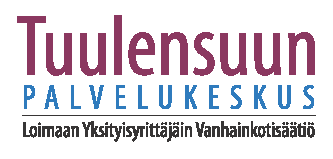 Tuulensuun Palvelu Oy Huvilakatu 32, 32200 Loimaa p. 02 7637 5600 toimisto@tuulensuunpalvelukeskus.fi www.tuulensuunpalvelukeskus.fi TUULENSUUN PALVELU OY:N PALVELUHINNASTO RIVITALOJEN PALVELUSOPI- MUS ASIAKKAILLE 1.