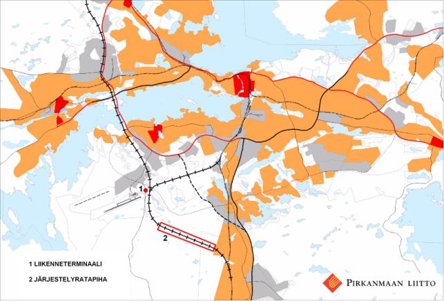 Kuva-aineistoa Ennuste 2015 (RHK): Raideliikenne esillä: PORI RAUMA SEINÄJOKI 32 30 (+35 %) 14 0 20 PARKANO (+35 %) NOKIA 32 34 14 2 (+3 %) 48 4+ TAMPERE LEMPÄÄLÄ 90+12 79 (+3 %) 2+ 33 (+14 %)