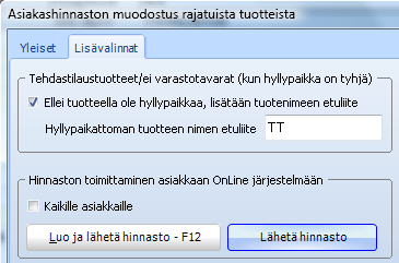 ENSISIJAINEN TOIMITTAJA Koska eri maahantuojille eli omilla toimittajilla voi olla samoja tuotekoodeja, voidaan ensisijainen toimittaja- valinnalla valita, mikä on ns.