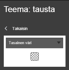 Sivu 17/37 9.3. Sivujen taustan muokkaaminen Klikkaa Teema välilehdellä Tausta ja pääset muokkaamaan sivuston taustan asetuksia.