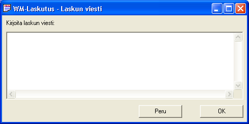 Miten lisään laskulle vapaamuotoisen viestin? Laskulle saa kirjoitettua vapaamuotoisen viestin, kun asiakkaalle on ensin lisätty lasku.