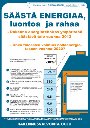 Rakennusvalvonta voi vaikuttaa Ennen rakennuslupaa voidaan vielä vaikuttaa rakentajan valintoihin!