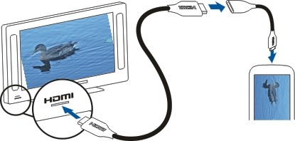 Kuvat ja videot 69 1 Liitä laite tulostimeen yhteensopivalla USB-datakaapelilla Median siirto -tilassa. 2 Valitse tulostettava kuva. 3 Valitse Valinnat > Tulosta.