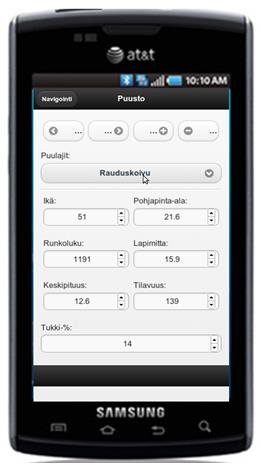 Aineistot mobiilikäytössä - käyttötapauksia Tiedon keruu ja suunnittelutyö maastossa Metsävaratiedon ylläpito Leimikon suunnittelu