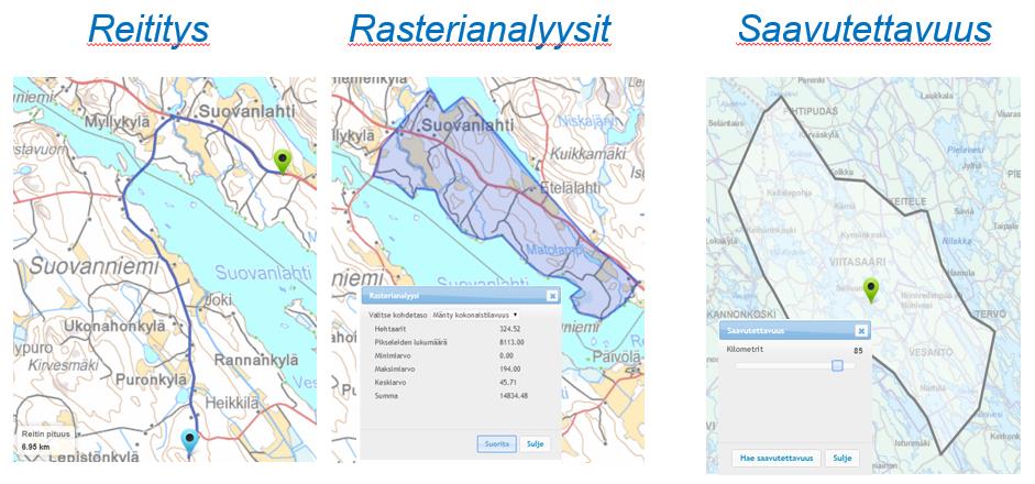 Analyysipalveluita Palvelurajapinnoissa voidaan tarjota myös