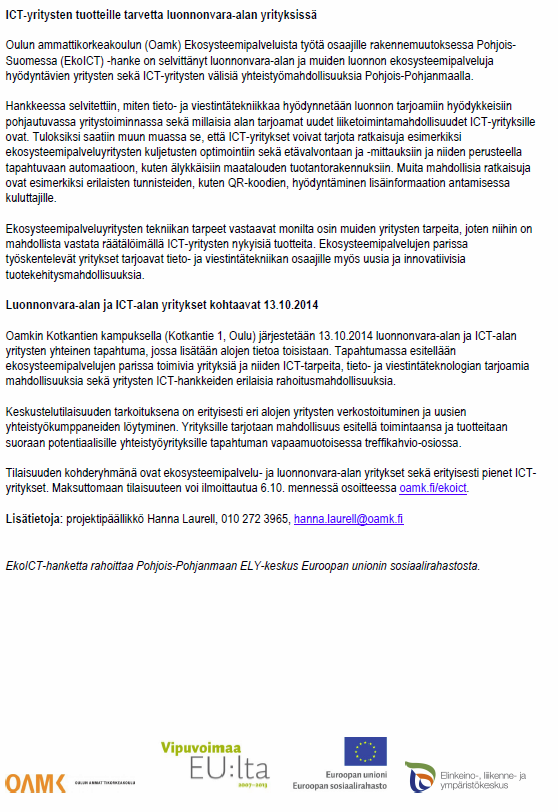 Mediatiedote 18.9.2014 LIITE 5 http://www.epressi.