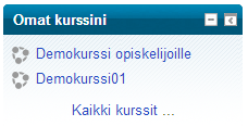 1.5 Kurssille rekisteröityminen Jos kurssille on tehty oma Moodle-sivu ja se on avoinna opiskelijoille, voit rekisteröityä kurssille.