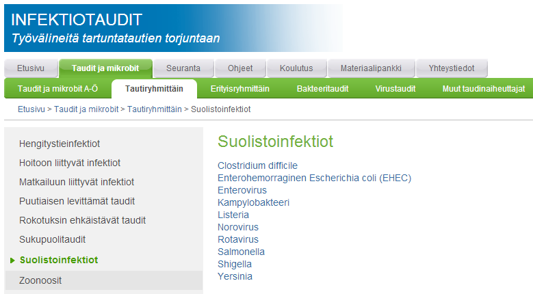 Meningokokki, Pneumokokkiinfektio, Polio, Puutiaisaivotulehdus, Rabies