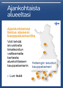 Mainosta palvelussa Tällä sivulla on kerrottu tarkemmin miten voit käyttää Kauppakamariverkkoa tehokkaana kauppapaikkana sekä edullisena markkinointi- ja viestintäkanavana. (ks.