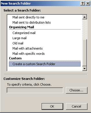 Hakukansio 1 / 2 1. Napsauta hiiren kakkospainikkeella Search Folders / Hakukansiot päällä. 2. Valitse New search Folder / Uusi hakukansio 3.