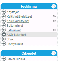 Elisa Ring Pääkäyttäjän opas 10 Määrittele asiakaspalvelusarjan kalenteri Asiakaspalvelusarjan kalenteri määrittää asiakaspalvelusarjan aukioloajan eli sen, milloin asiakkaat voivat soittaa