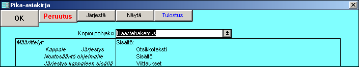 10. HAASTEHAKEMUS Haastehakemus tehdään yhteystietoluetteloon kirjattuun kontaktiin näpäyttämällä tämän kohdalla Lisää näppäintä, jolloin päästään kontaktin Profiili ruutuun.