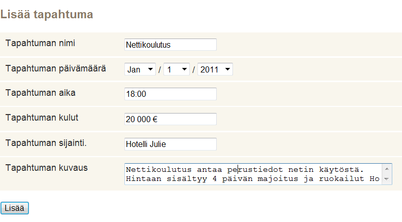 e-klubitalo yleisten sivustojen ylläpito 9(26) 4.1. Etusivu Etusivulle kannattaa laittaa aina jokin näyttävä kuva sekä lyhyt klubin esittely.