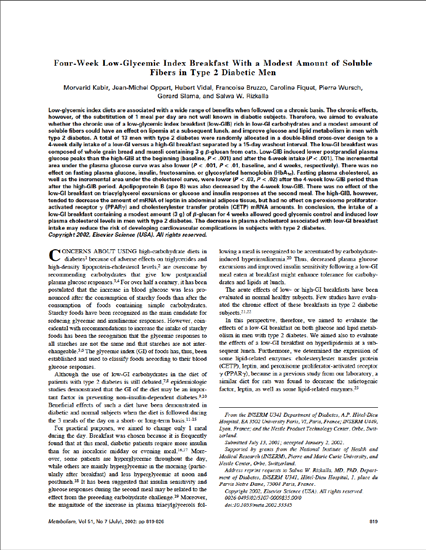 Physicochemical properties of oat betaglucan influence its ability to reduce serum LDL cholesterol in humans: a randomized clinical trial Wolever TMS et al. Am J Clin Nutr 2010; 92: 723-32.