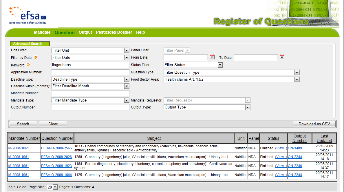 http://registerofquestions.efsa.europa.