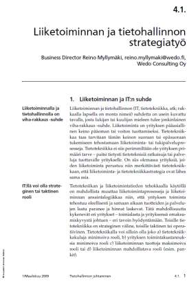 käsikirjaan ja julkaistiin myös paperina CIB W78 konferenssissa Istanbulissa.