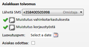 Kuva 1 Kaksi ensimmäistä ilmoitusta lähetetään automaattisesti. Kaikki kolme ilmoitusta voidaan lähettää manuaalisesti. Kuva 2 Kaikki kolme ilmoitusta voidaan lähettää automaattisesti.