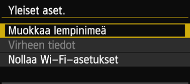 Lempinimen rekisteröinti 4 Kirjoita lempinimi. Ohjeita merkkien kirjoittamiseen on seuraavan sivun kohdassa "Virtuaalisen näppäimistön käyttö". Voit kirjoittaa enintään 16 merkkiä. 5 Lopetus.