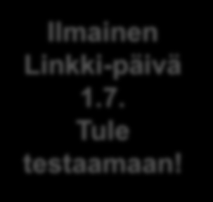 Asiakaspalvelu Ilmainen Linkki-päivä 1.7. Tule testaamaan!