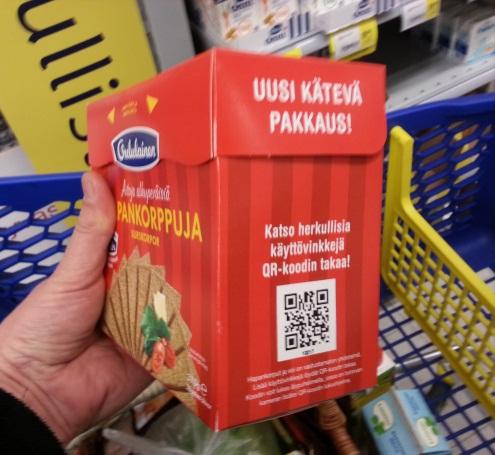 Fazerin QR/2D koodit Tunnisteet mainonnan ja markkinoinnin työkaluna Tag Manager palveluna Lehti- ja leffamainoksissa