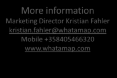 More information Marketing Director Kristian Fahler