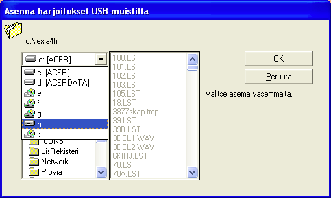 Ohjeet kotiin Mini-Lexiaan: Harjoitusten vastaanottaminen Muistitikulla siirrettyjen harjoitusten vastaanottaminen kotona 1. Käynnistä Mini-Lexia tietokoneen Käynnistä -valikosta kun se on asennettu.