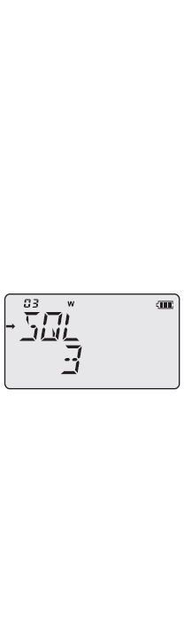 Huomautus: [CTCSS: 67Hz --- 254.1Hz (50 ryhmät), DCS: 023N-754N (l0 4 ryhmät)] 4) Paina [U/V]-näppäintä tallentaaksesi asetukset.