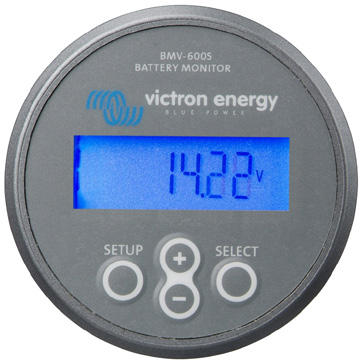 Victron Energy akkumonitori BMV 600S ja 602S BMV600S mittaa akuston virta-/jännitetiedot ja näiden perusteella kertoo akuston tilan.