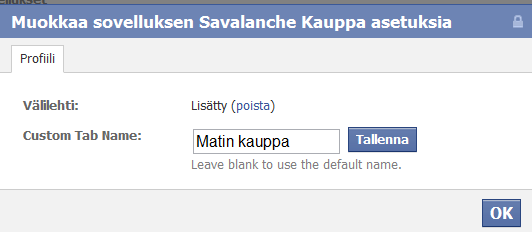 Lisäksi voit asettaa kaupan oletussivuksi eli sivuksi johon uudet kävijät tulevat ensimmäisenä.