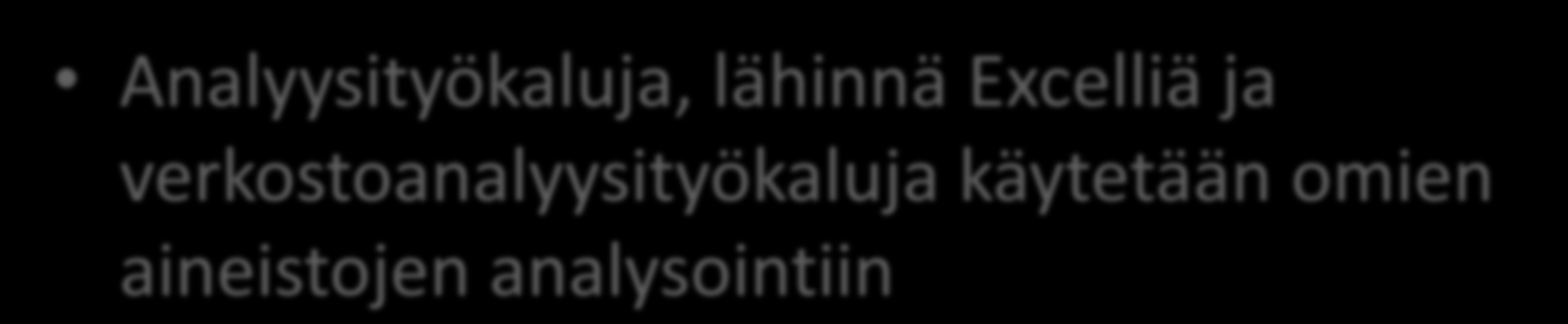 Miten CAR:ia käytetty?