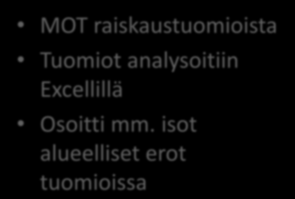 CAR esimerkkejä: MOT