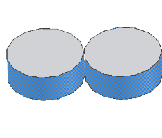 Angle Angle määrittää kahden pinnan välisen kulman. Osoita ensin ensimmäisen osan pinta, sitten toisen osan pinta. Angle Määritä kulma Angle-ruutuun.
