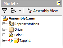 Adaptiivisuus Adaptiivisen piirteen mittoja ja muotoa ohjataan kokoonpanorajoitteiden avulla.
