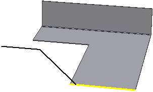Materiaalin poistaminen 1. Napsauta Create 2D Sketch-painiketta ja kiinnitä luonnos levyn pintaan. 2. Piirrä ja mitoita suorakaide (esim. 175 mm x 100 mm) levyn nurkkaan. 3. Lopeta luonnos. 4.