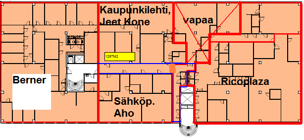 Kokonaisvuokra on 9,5 /m2 kuukaudessa (alv 0 %).